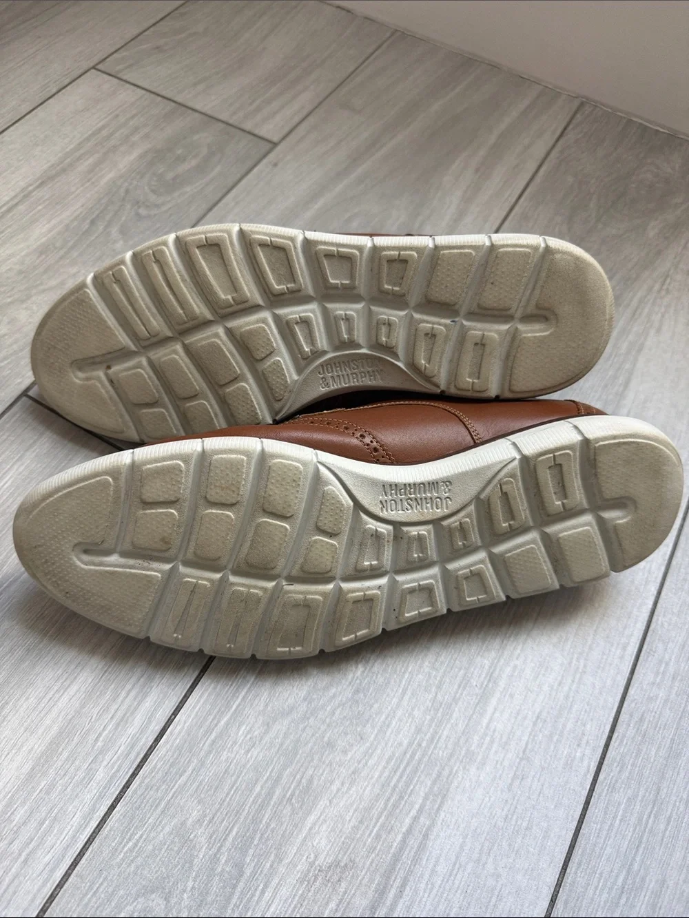 Johnston & Murphy Holden Wingtip, Size 12, Tan Full Grain
